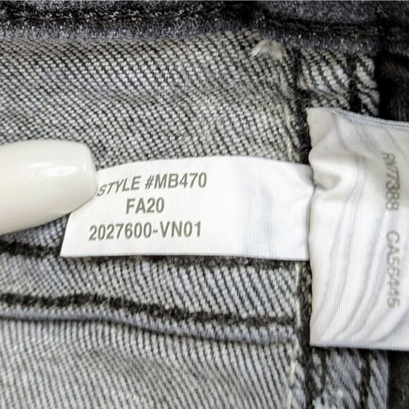 Madewell Stovepipe Straight 28 Charcoal Gray High Rise Minimalist Capsule Denim - Picture 10 of 11